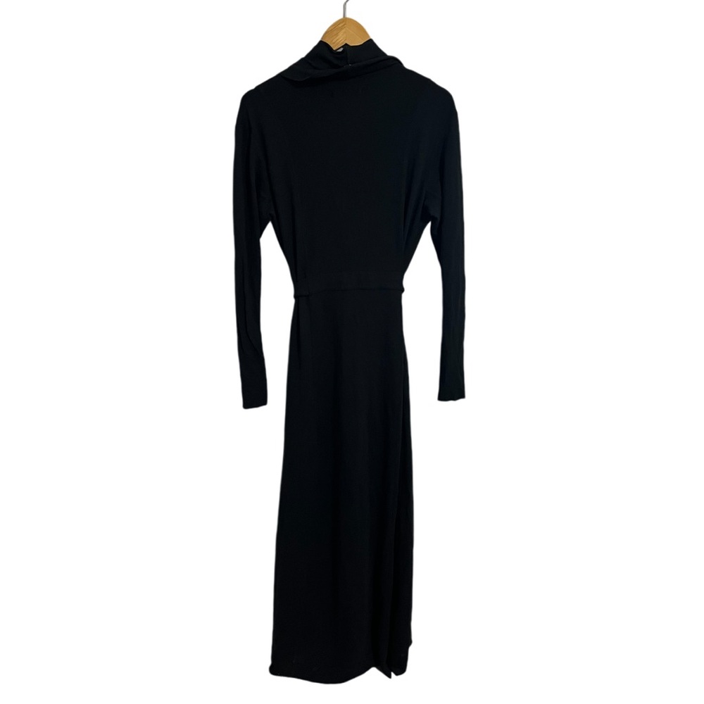 Lunya The Robe Black Long Pima Cotton Blend - Picture 4 of 11